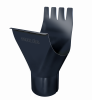 Воронка желоба 125/90 Rooftop dRain Ral 7024 Grand Line